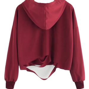 Nouveauté, vente en gros, haut de gamme, logo personnalisé, haut court pour femme, 2025, bon matériau, haut court à capuche pour femme - Product Image 3