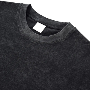 Camisetas OEM de Algodón Pesado con Lavado Ácido, Unisex, Oversize, con Logotipo Personalizado, 320 g/m², Camiseta Vintage Estampada para Mujer, Estilo Universitario, Lavado Snow Wash - Product Image 6