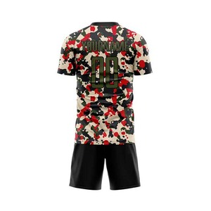 Tenues de football personnalisées à séchage rapide pour hommes et femmes, maillots de football de haute qualité, ensemble uniforme court à prix de gros - Product Image 3