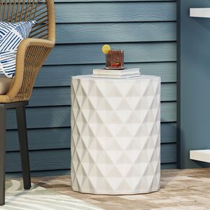 Lightweight <b>Outdoor</b> Concrete <b>Side</b> <b>Table</b> for <b>Outdoor</b> Living - Product Image 3