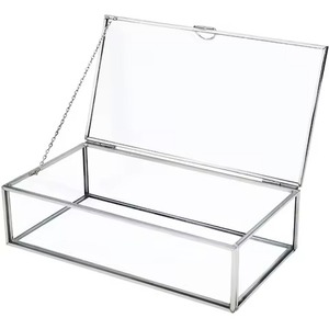 4 Compartments Design Jewelry Box Metal Organizer Storage <b>Case</b> for Rings <b>Earrings</b> Necklace Accessories Jewelry Box - Product Image 3