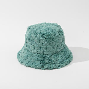Sombrero de Pescador de Felpa de Color Sólido para Mujer, Nuevo, Otoño Invierno, Cálido, Cortavientos, Moderno, Estampado Digital, para Viajes - Product Image 1