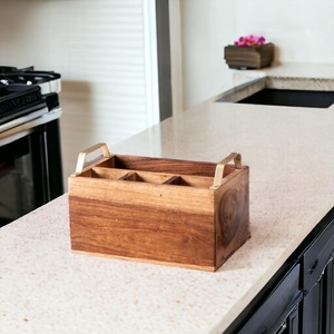 Direct Factory Supply Multipurpose Wooden Spoon Holder for <b>Kitchen</b> Countertop <b>Storage</b> Available for Wholesale Supply - Product Image 2