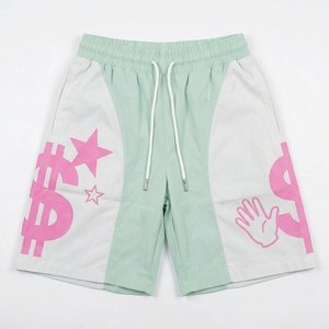 Ensemble coupe-vent en nylon blanc pastel pour homme, personnalisable avec logo, haute qualité, idéal pour l'été, streetwear, vestes et shorts. - Product Image 4