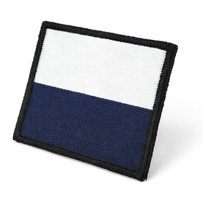 Parche estilo DZ de paracaídas blanco y azul – Insignia tejida del Escuadrón de Señales 216 - Product Image 2