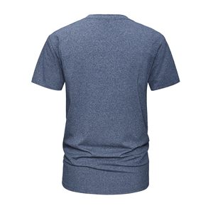 T-shirt décontracté pour homme, col rond, coton doux, mode, tailles S-4XL, fournisseur en gros - Product Image 2
