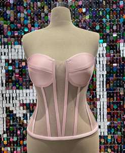 Vintage Women's Overbust Corset Tops Sexy Shapewear Breathable Eco-Friendly Leather for Plus Sizes <b>Tummy</b> <b>Control</b> Medium <b>Control</b> - Product Image 2