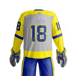 Ensemble d'uniformes de hockey sur glace personnalisés, kit d'équipe professionnel, tissu respirant haute performance pour les matchs de compétition - Product Image 6