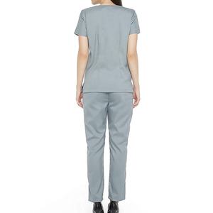 Tenue Médicale Unisexe pour Médecins et Infirmières – Ensemble Confortable Haut Col V et Pantalon – Uniforme d'Hôpital Personnalisable - Product Image 6