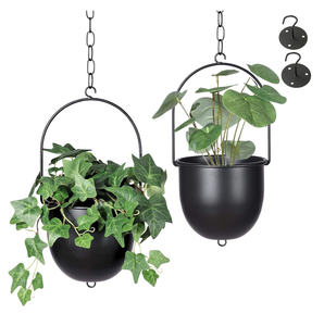 Decoración de jardín de diseño sencillo, macetas colgantes de metal, decoración premium de estilo rústico al precio más bajo. - Product Image 6