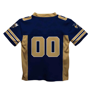 Maillot de football américain personnalisé pour jeunes, col en V, manches courtes, évacuation de l'humidité, numéros d'équipe, impression par sublimation pour garçons - Product Image 2