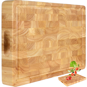 Tabla de cortar de madera de acacia de primera calidad para cocina, tabla de cortar de madera maciza para verduras, mejor precio - Product Image 3