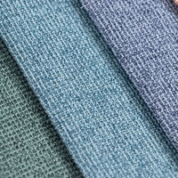 Tissu de rideau en TPU imitation lin slub occultant à 100% de haute qualité de l'usine TengHui pour la décoration intérieure, faible MOQ
