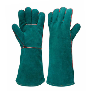 Gants de soudage TIG en peau de chèvre blanche avec doublure ignifuge en cuir croûte jaune résistants à la chaleur pour soudage TIG MIG pour hommes - Product Image 2