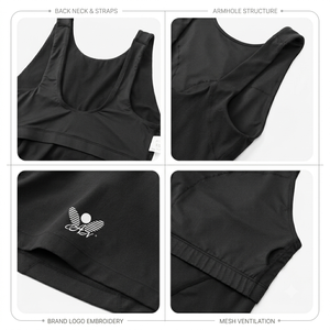 Breathable High Support Thick Strap Modest Workout Yoga Tank Full Coverage Top Removable <b>Pads</b> Moisture Wicking Quick Dry for - Product Image 4