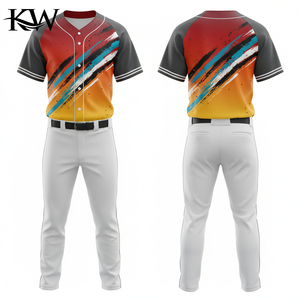 Uniforme de Béisbol de Diseño Personalizado, Conjunto Completo, Jersey y Pantalones Sublimados, Tela de Alta Calidad, Absorbente de Sudor y Transpirable - Product Image 4
