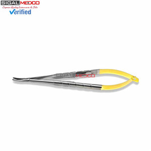 Porte-aiguille chirurgical TC Noyes Scissor droit et courbé pour microchirurgie dentaire, en carbure de tungstène de précision - Product Image 2