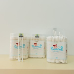 Hisopos de Algodón Suave de Doble Punta con Mango de Papel de la Marca Dr. Papie, OEM/ODM, Seguros para Oídos/Nariz, Artículos para Bebés Recién Nacidos y Niños Pequeños - Product Image 1