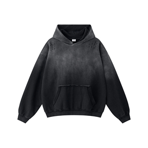 Men's Beige Hooded Sweatshirt Regular Fit Cotton Fleece Casual Pullover Front Pocket Winter Avant-Garde Crew Culture Comfortable - Product Image 2