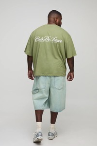 T-shirt homme oversize coupe ample épaules tombantes en coton épais style streetwear – Fournisseur pour commandes en gros - Product Image 5