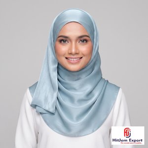 Custom Square Zimmy Choo Plain Hijab Solid Color Peach Skin Friendly <b>Silk</b> Feel <b>Head</b> <b>Wrap</b> OEM ODM Textile Manufacturer - Product Image 2