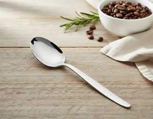 Minimalist Metal Dinner Spoon With Long Handle <b>Mirror</b> Polish Durable Design For Everyday Use - Product Image 5