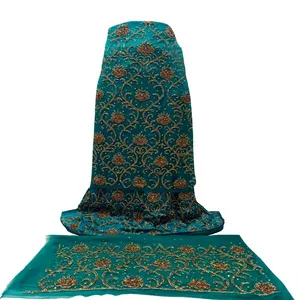 Vêtements africains de haute qualité, écologiques, à séchage rapide, en taffetas de soie, dentelle, strass, broderie moderne, perles, design de créateur - Product Image 1