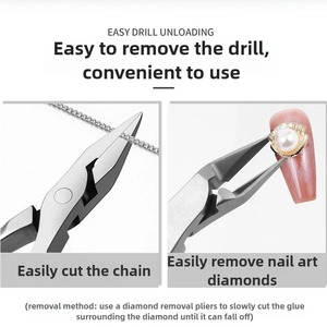 Coupe-ongles à lame droite pour ongles incarnés épais, outil de manucure pour enlever les strass et gemmes - Product Image 3