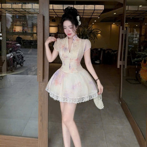 Robe longue unie à manches courtes pour femme, taille naturelle, alliant parfaitement élégance, confort, décontracté et formel, idéale pour diverses occasions. - Product Image 6
