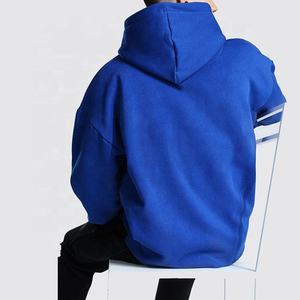 Sweat à capuche unisexe personnalisé avec logo, 480 g/m², en molleton épais brodé, coupe ample, avec cordon de serrage, style streetwear, effet gonflé - Product Image 4