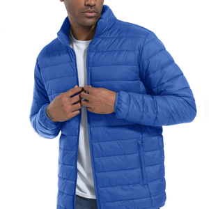 Men's Hooded Puffer <b>Top</b> Thick Design for Urban Layering Offers Great Comfort Great for Bulk Orders Stylish Edge Patchwork - Product Image 2