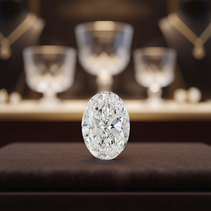 Diamant ovale VS2 certifié IGI, cultivé en laboratoire, neuf, en vrac - Product Image 3