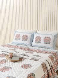 Ensemble de couette indienne 100 % coton faite à la main, imprimée, réversible, motif Jaipuri, multicolore, élégante, écologique et jetable - Product Image 5