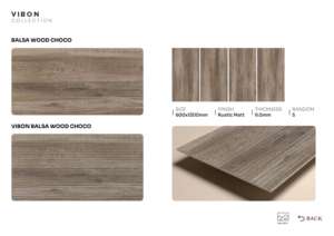 กระเบื้องพอร์ซเลนลายไม้สุดหรู ผิวด้าน ขนาด 600x1200 มม. ให้ลุคไม้ธรรมชาติ สำหรับงานตกแต่งภายในระดับพรีเมียม - Product Image 3