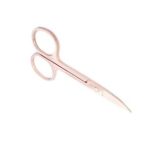Ciseaux de manucure professionnels en acier inoxydable, ciseaux à sourcils, ciseaux à cuticules extra fins courbés pour manucure et cils - Product Image 6