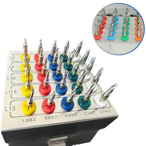 Kit de 25 forets coniques manuels en acier inoxydable pour implants dentaires, avec embout, outils chirurgicaux pour implants dentaires professionnels - Product Image 1