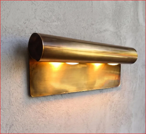 Handcrafted Brass <b>Wall</b> <b>Sconce</b> – Minimalist Mid-Century Picture <b>Light</b> - Product Image 2