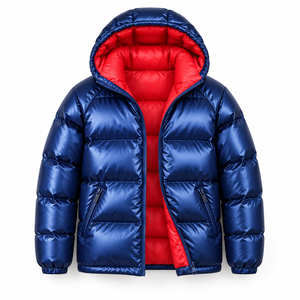 Veste matelassée à capuche noire pour homme, imperméable, écologique, coupe-vent, rembourrage en polyester, manteau d'hiver formel, fermeture éclair, vert - Product Image 4
