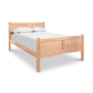 Minimalist Natural Finish Solid Wood <b>Platform</b> <b>Bed</b> <b>Frame</b> Contemporary Cable Inlay Bedroom Set | Jodhpur Handicraft - Product Image 3