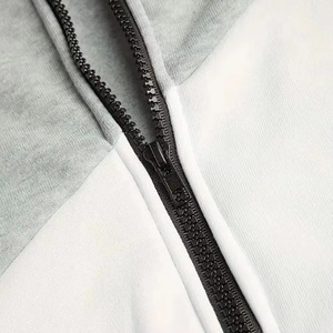 Ensemble de survêtement d'hiver épais pour hommes, avec capuche et fermeture éclair, pour le jogging et le sport décontracté, respirant, séchage rapide, couleur et logo personnalisables, OEM - Product Image 5