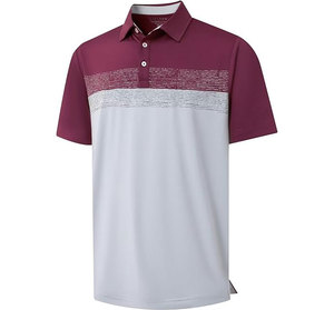 Camisetas de Golf para Hombre, Antiarrugas, con Bolsillo, Secado Rápido, Estampado en el Pecho, Bloques de Color, Absorción de Humedad, Casual - Product Image 1