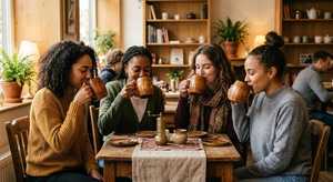 Wooden Latte Mug Artisan Crafted Drinking Cup Premium Wood Beverage Mug for Coffee Lovers and Cafes <b>Bar</b> <b>Tool</b> - Product Image 5
