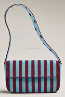 Desainer gaya Bohemian India tas Messenger wanita buatan tangan kapasitas besar tas belanja malam Clutch manik-manik gaya Boho grosir