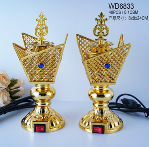 Royal Crown Lattice Pedestal <b>Electric</b> Incense <b>Burner</b> WD6833 – Wholesale - Product Image 2