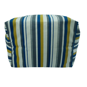 Sac fourre-tout en toile naturelle 12 OZ à rayures multicolores avec poche intérieure suspendue et poche extérieure en V, doublure en taffetas de polyester - Product Image 3
