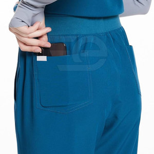 Healthcare <b>Scrubs</b> <b>Set</b> Comfortable Lightweight Professional Medical Uniform Knitted 100% Cotton <b>Scrub</b> <b>Sets</b> for Hospital Use - Product Image 4