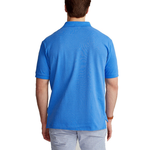 Chemises pour hommes à manches courtes en polyester/coton, respirantes, douces, anti-rides, avec logo brodé personnalisé, prix d'usine, ODM - Product Image 3