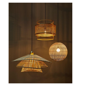 Bamboo <b>Table</b> Light Vietnam Handcrafted Woven Lamp for <b>Bedside</b> Reading Corner and Home Decor Display - Product Image 1
