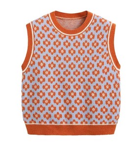 Chaleco de Punto sin Mangas con Cuello en V para Hombre, Transpirable, con Botones, Estilo Vintage Preppy, Prenda para Combinar en Capas - Product Image 1