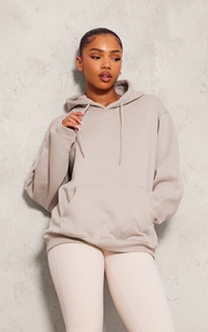 Sudaderas Extra Grandes para Mujer, Hombros Caídos, Tejido Grueso, 100% Algodón, Manga Larga, Estampado de Letras por Transferencia de Calor, Invierno, Otoño, Frente - Product Image 6